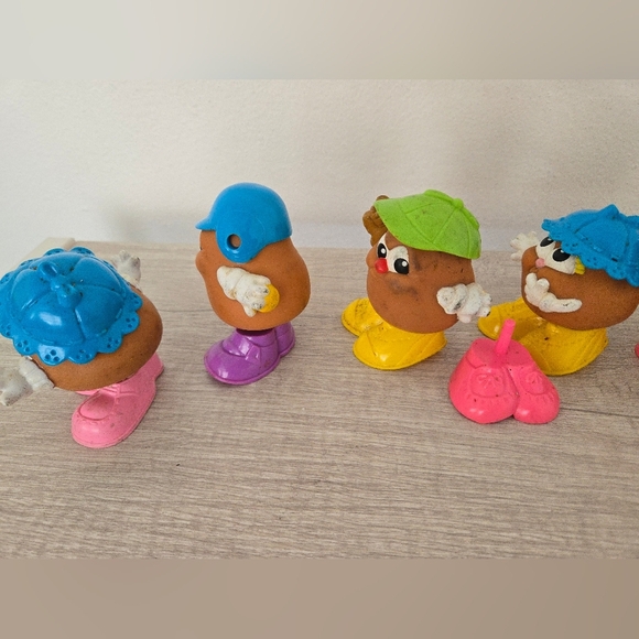 Mr Potato Head Spud Kids Figures Vintage 1980 Lot of 6 Hasbro & Playskool Toys - Picture 6 of 8